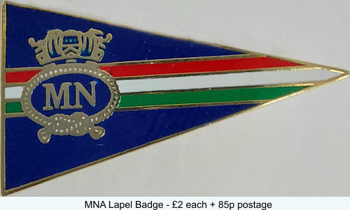 MNA Lapel Badge - £2 each + 85p postage
